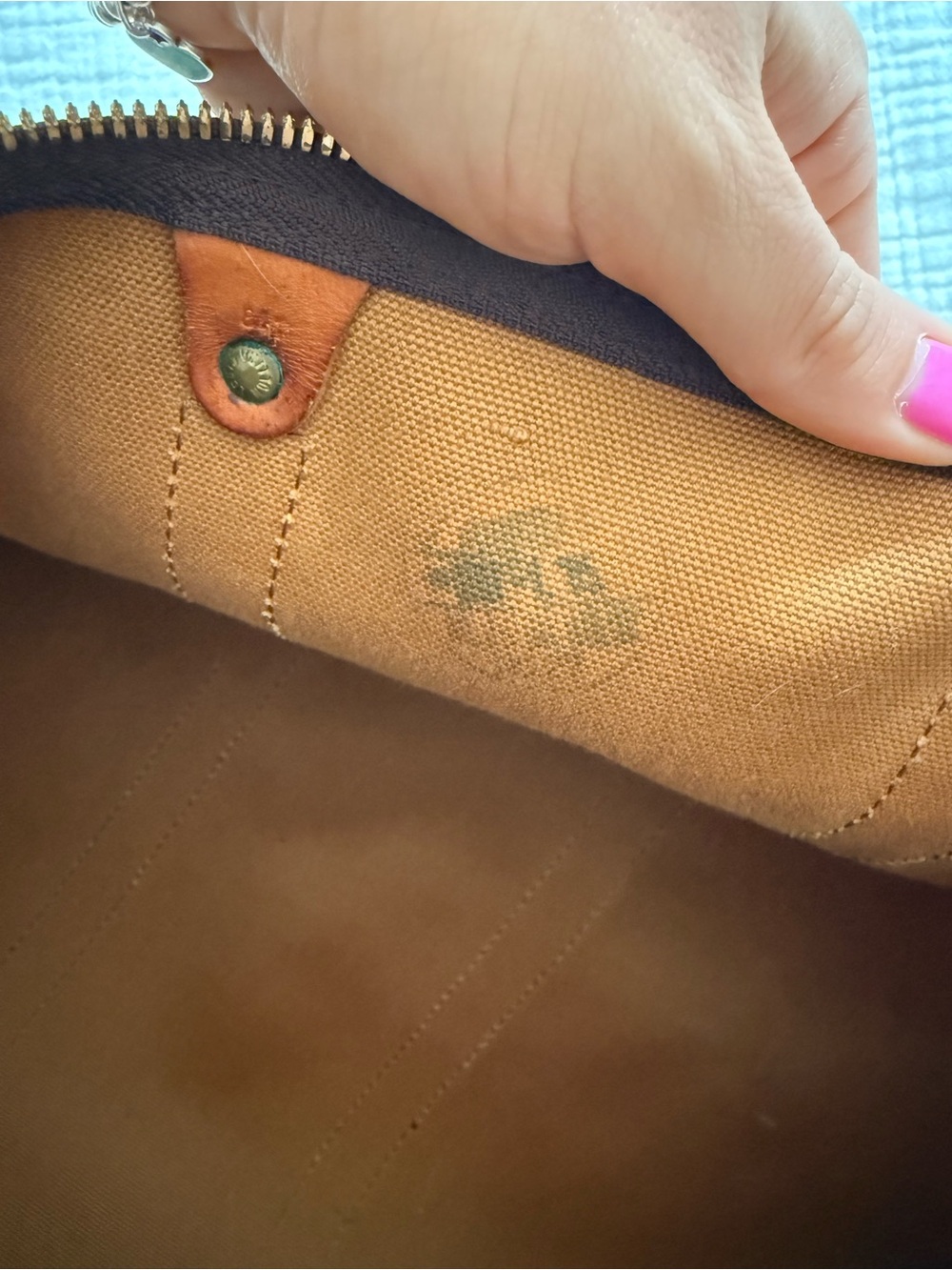 Louis Vuitton Keepall Brown Monogram Canvas Duffel with Tan Leather Trim - Picture 2 of 5